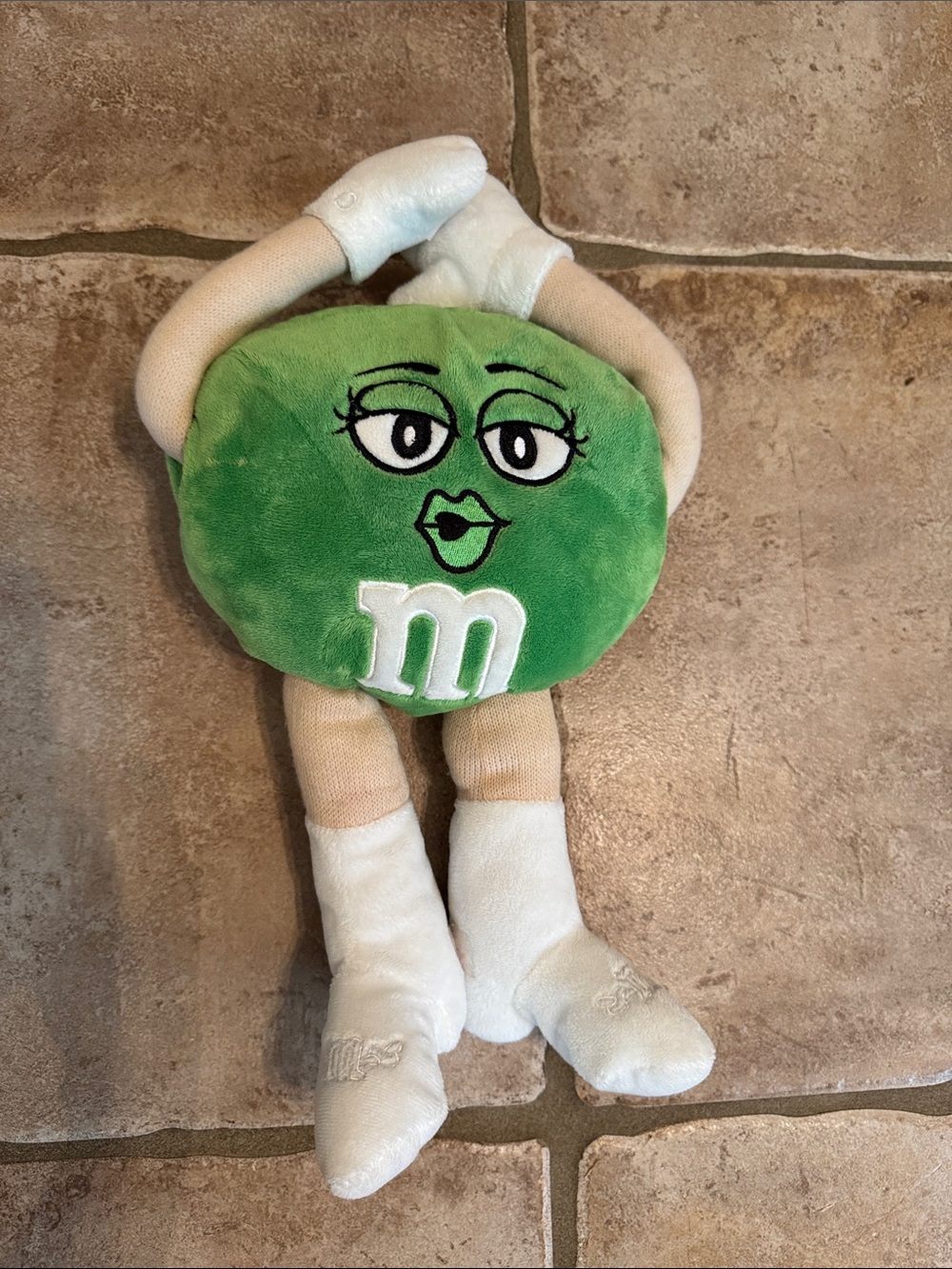 M&M'S Green Plush Character with White Boots